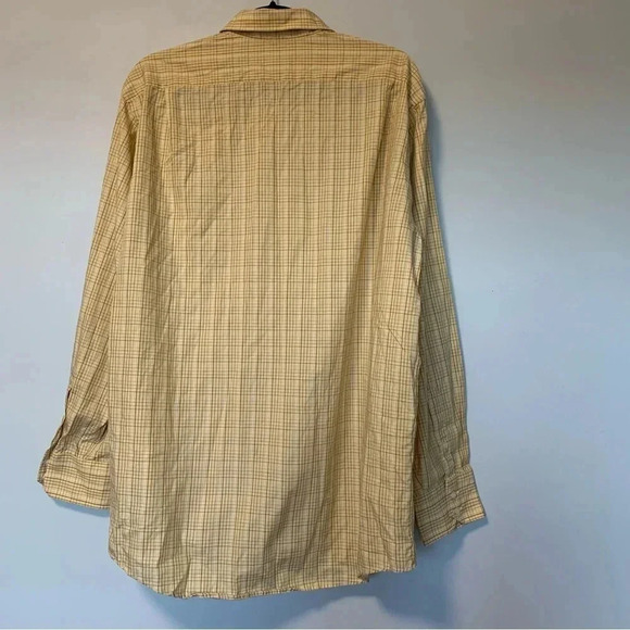 Lacoste  plaid yellow button down shirt - Picture 5 of 5
